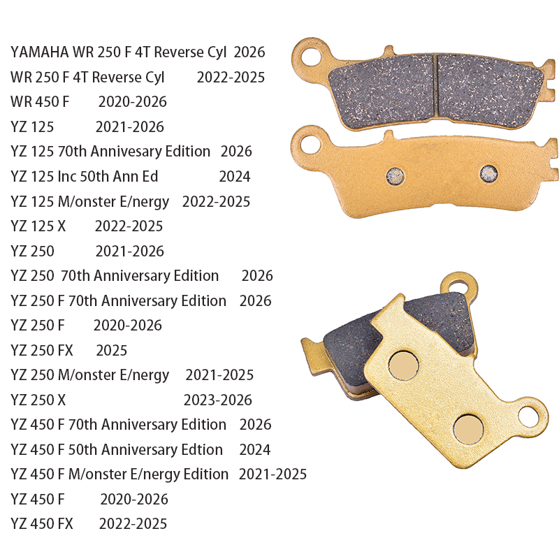 Carbon Ceramic Motorcycle Brake Rotor - Motorcycle Front Rear Brake Pads Set