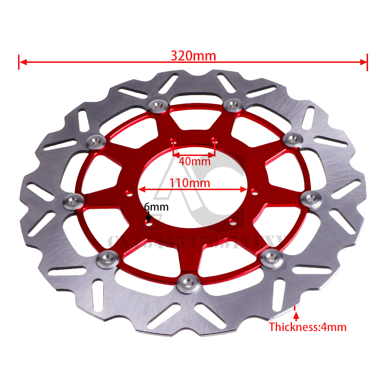 Motorcycle 320MM Floating Brak - Floating Brake Disc 320Mm Supermoto 评论和价格